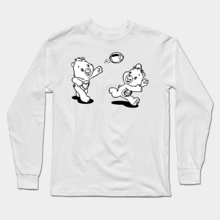 twin bears playing ball Long Sleeve T-Shirt